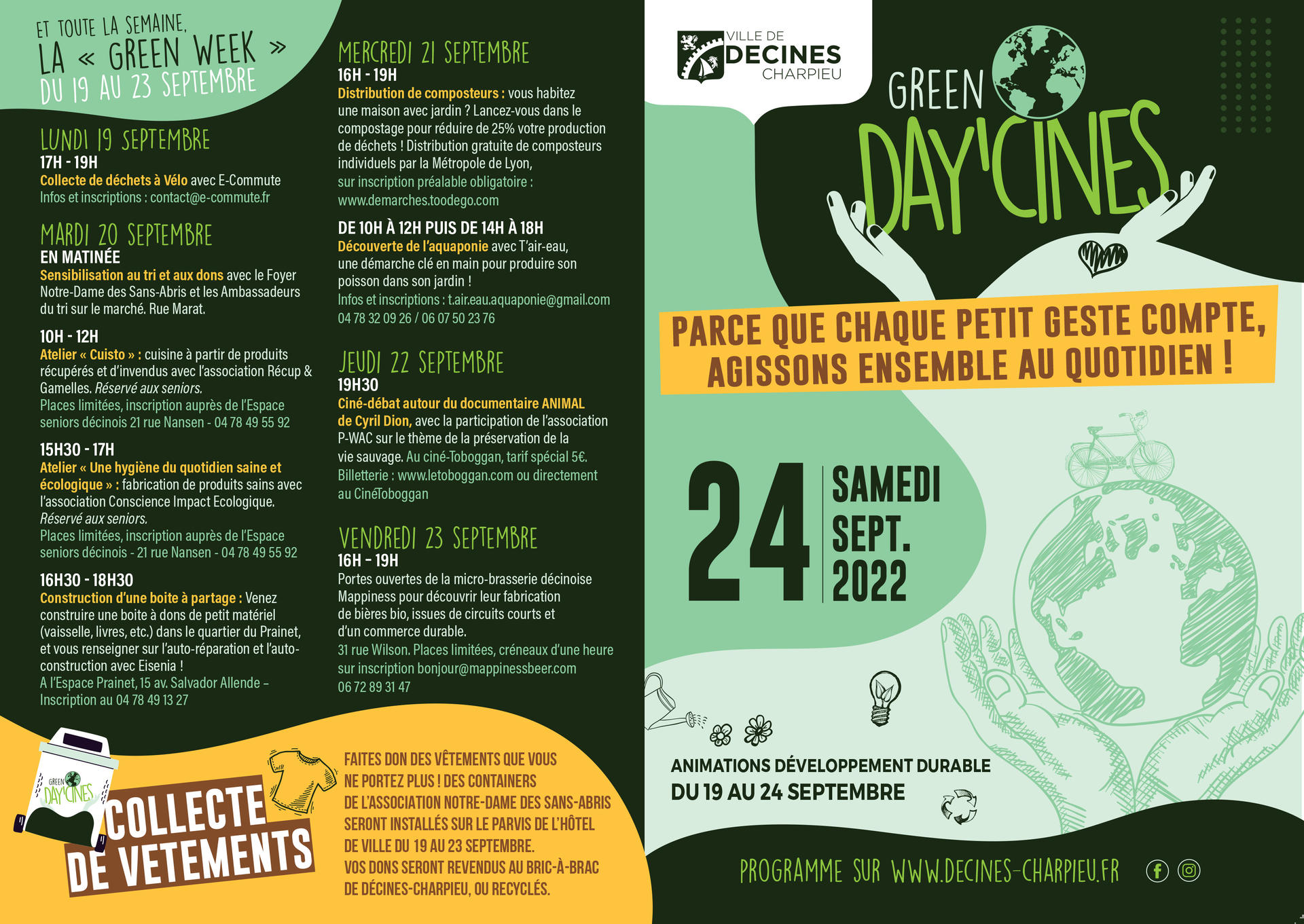 Programme Green Day'Cines