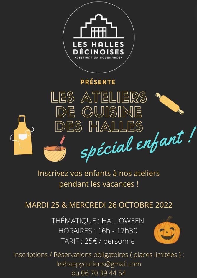 Atelier cuisine pour enfants aux Halles Décinoises