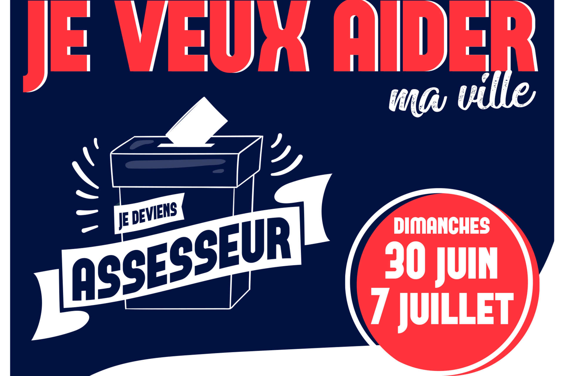 Elections législatives : nous recherchons des assesseurs