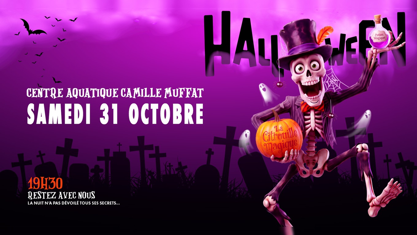 Halloween, samedi 31 octobre au centre aquatique Camille-Muffat
